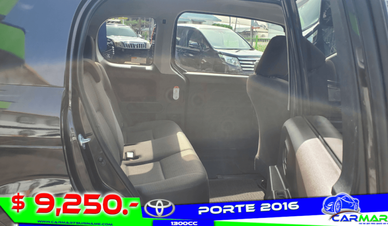 TOYOTA PORTE 2016 full