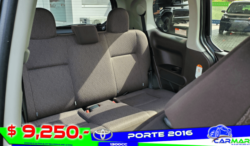 TOYOTA PORTE 2016 full