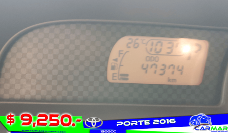 TOYOTA PORTE 2016 full