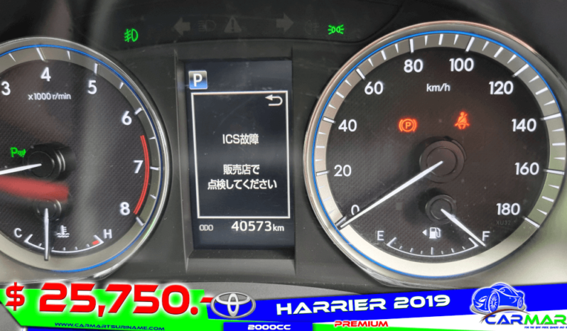 TOYOTA HARRIER 2019 full